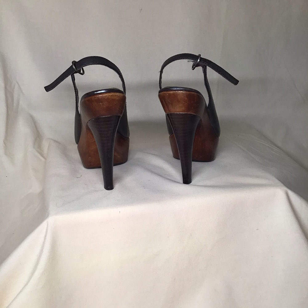 Steve Madden wood platform slingback heels size 7 - Picture 5 of 6